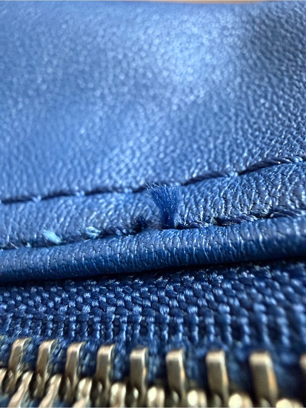 Coach Kristin Navy Cobalt Blue Leather Hobo Bag F23681 Push Lock Pockets - Picture 16 of 16